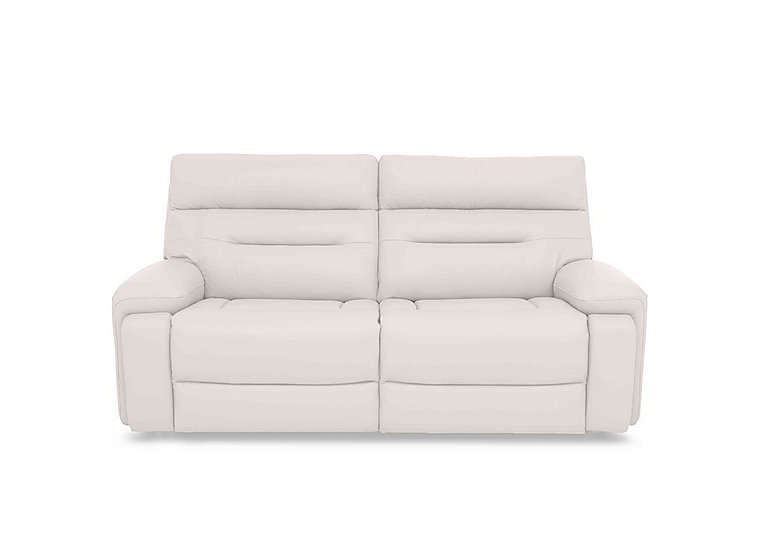 Cinemax 3 Seater Leather Sofa - White