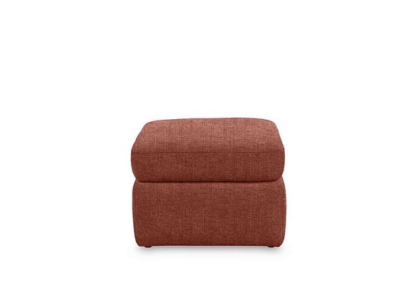 Cinemax Fabric Storage Footstool  Red Maple | Bed Sava