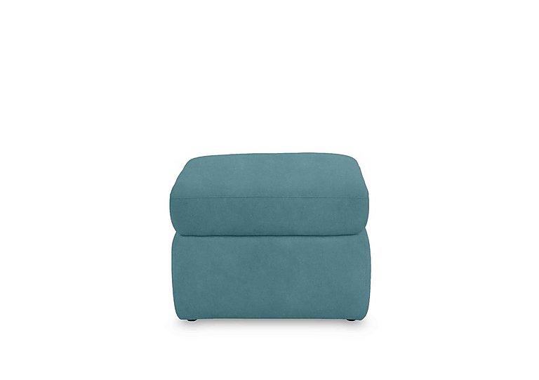 Cinemax Fabric Storage Footstool - Velvet Blu