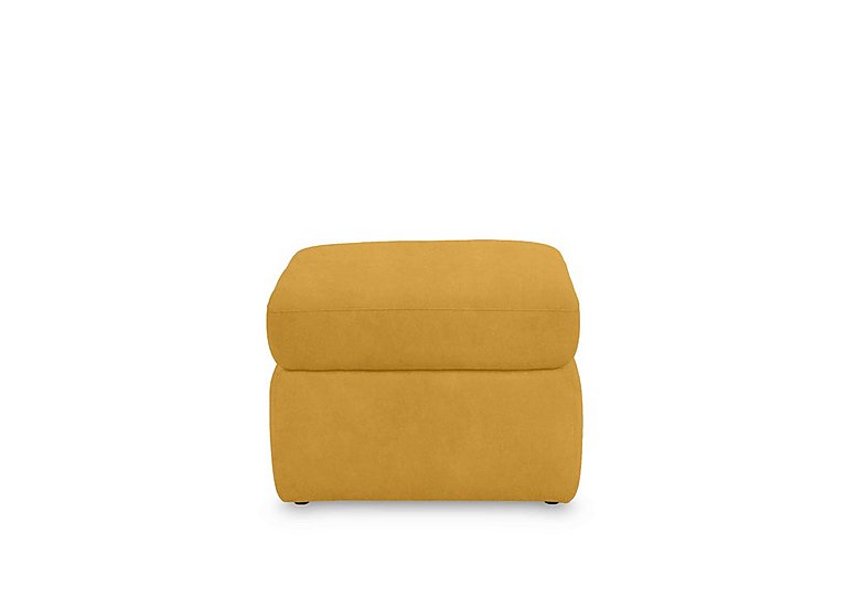 Cinemax Fabric Storage Footstool - Velvet Giallo