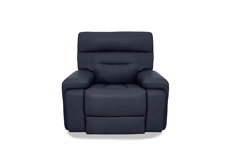 Cinemax Leather Chair - Natural Milled Navy
