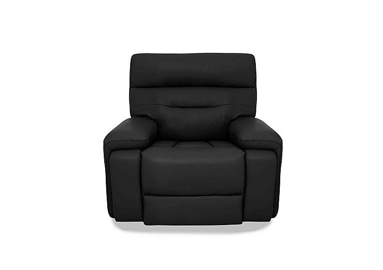 Cinemax Leather Chair with Power Recliner - Natural Black Mica
