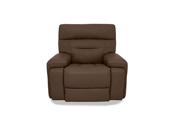 Cinemax Leather Chair with Power Recliner  Roast | Bed Sava