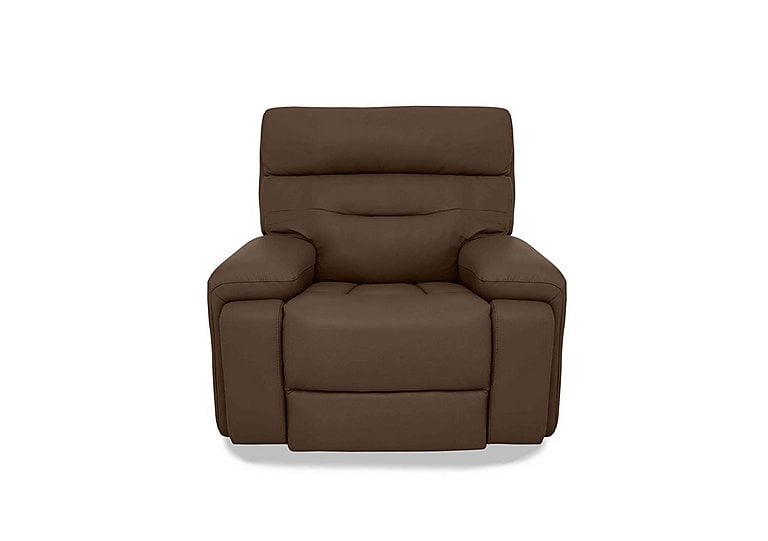 Cinemax Leather Chair with Power Recliner - Roast