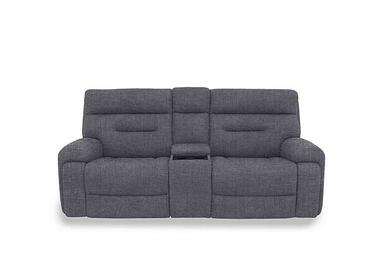 Cinemax Media 3 Seater Fabric Power Recliner Sofa with Power Headrests - Halifax Gunmetal