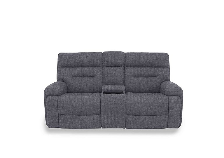 Cinemax Media 2 Seater Fabric Power Recliner Sofa with Power Headrests - Halifax Gunmetal
