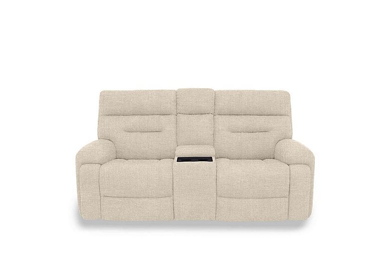 Cinemax Media 2 Seater Fabric Power Recliner Sofa with Power Headrests - Weave Oatmeal