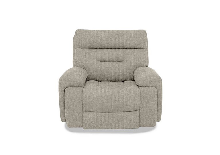 Cinemax Media Fabric Power Recliner Chair with Power Headrest - Halifax Sand