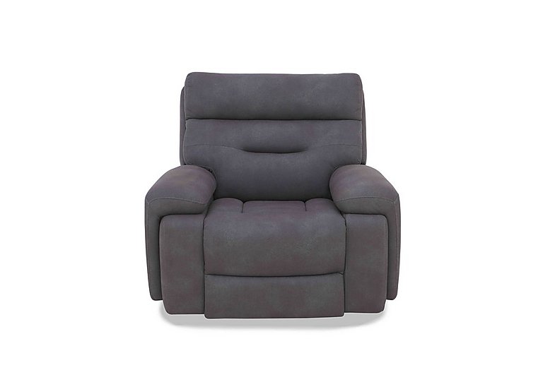 Cinemax Media Fabric Power Recliner Chair with Power Headrest - Nappa Grey