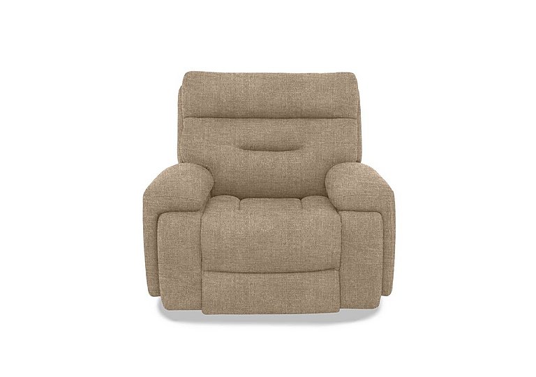 Cinemax Media Fabric Power Recliner Chair with Power Headrest - Weave Cocoa