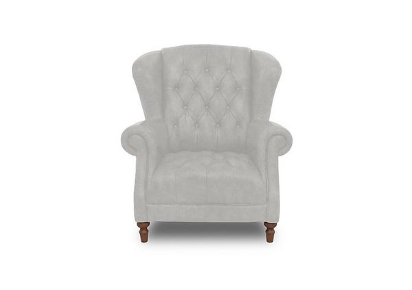 Columbus Fabric Wing Chair  Manhattan Stone | Bed Sava