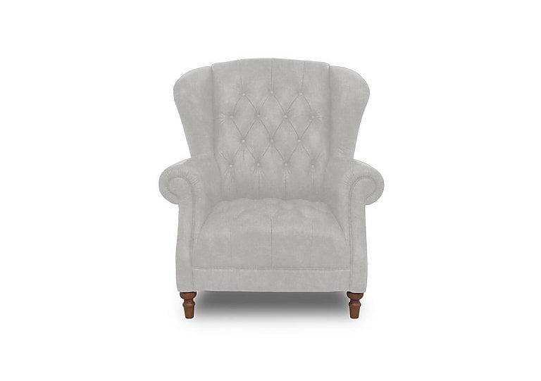 Columbus Fabric Wing Chair - Manhattan Stone