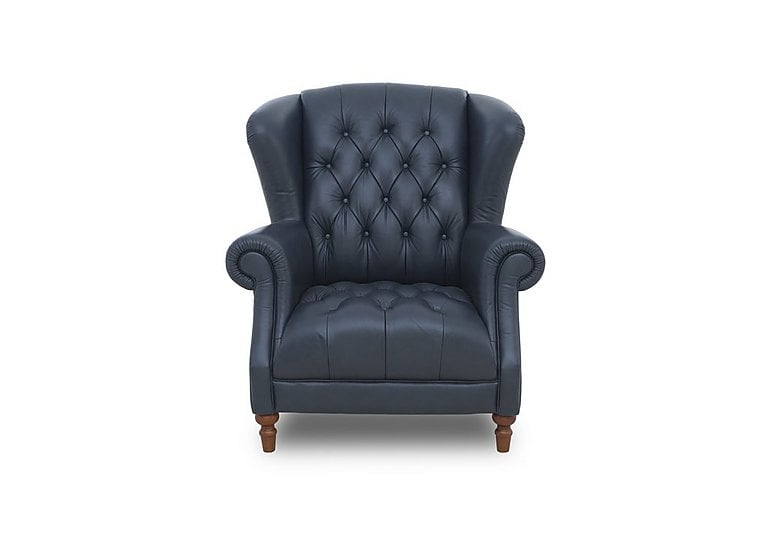 Columbus Leather Wing Chair