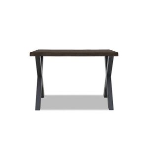 Bodahl  Compact Terra Raw Edge Bar Table with X Shaped Legs  140 cm  Smoked | Bed Sava