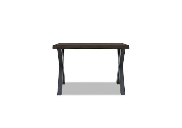 Bodahl  Compact Terra Raw Edge Bar Table with X Shaped Legs  160 cm  Smoked | Bed Sava