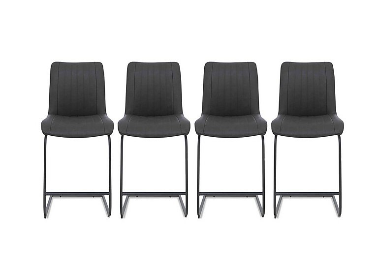 Bodahl - Terra Set of 4 Fixed Bar Stools - Vintage Grey