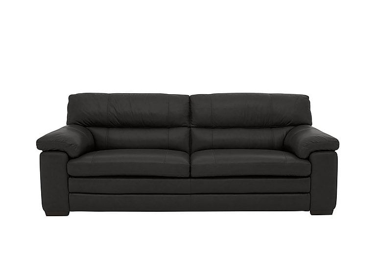 Cozee 3 Seater Pure Premium SK Leather Sofa - Carbon Grey