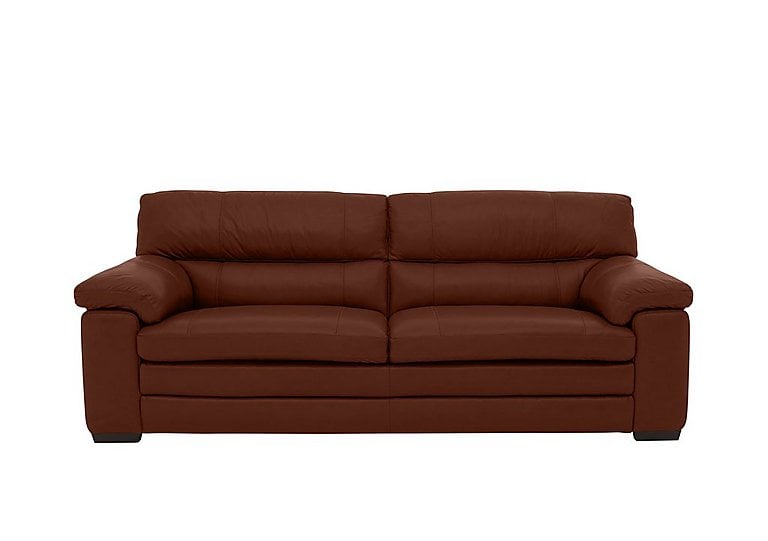 Cozee 3 Seater Pure Premium SK Leather Sofa - Cumin