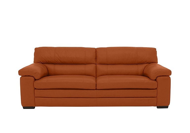 Cozee 3 Seater Pure Premium SK Leather Sofa - Caramel