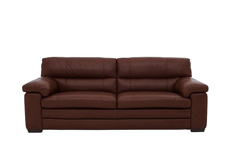 Cozee 3 Seater Pure Premium TO Leather Sofa - Light Brown