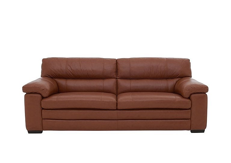 Cozee 3 Seater Pure Premium TO Leather Sofa - Brandy
