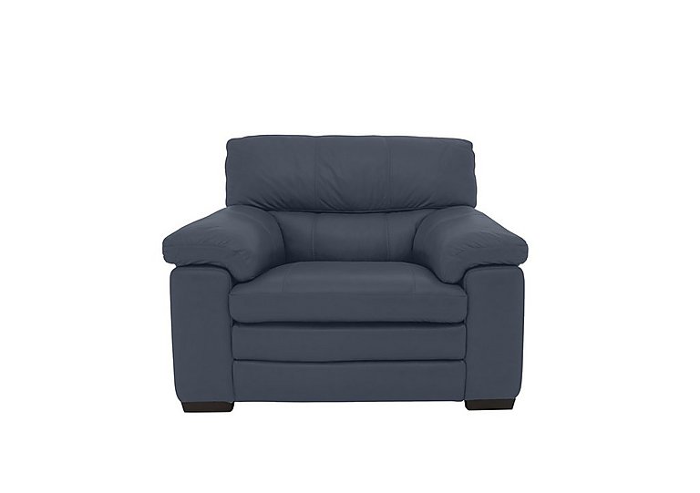 Cozee BV Leather Armchair - BV Ocean Blue