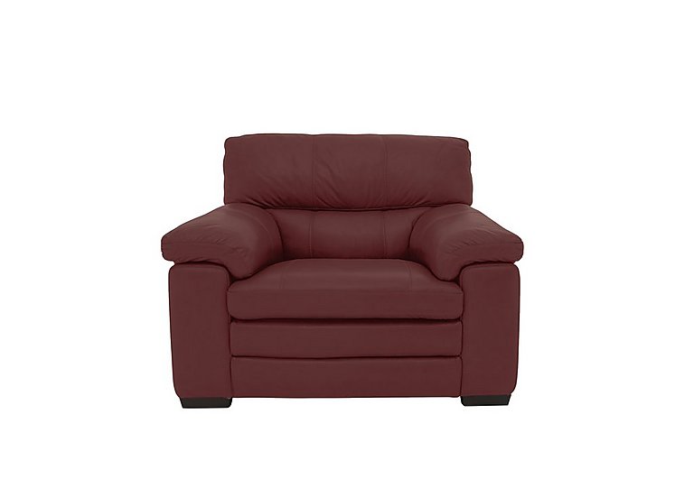 Cozee BV Leather Armchair - BV Deep Red