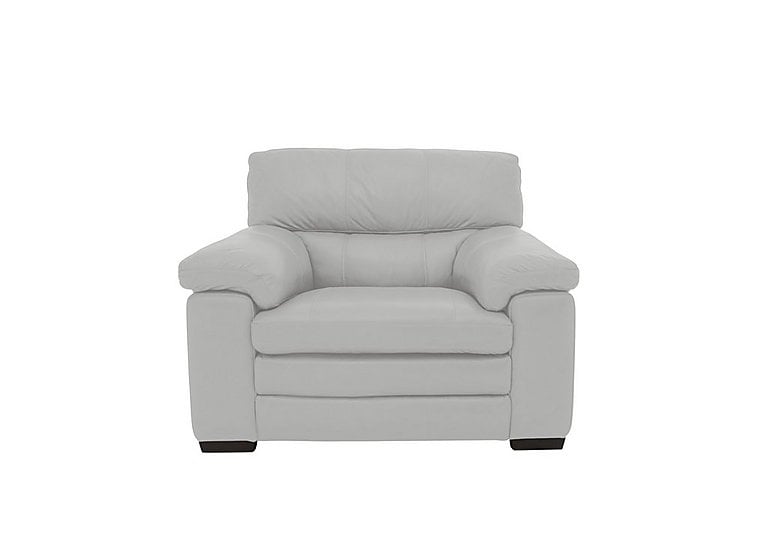 Cozee NC Leather Armchair  Grey | Bed Sava