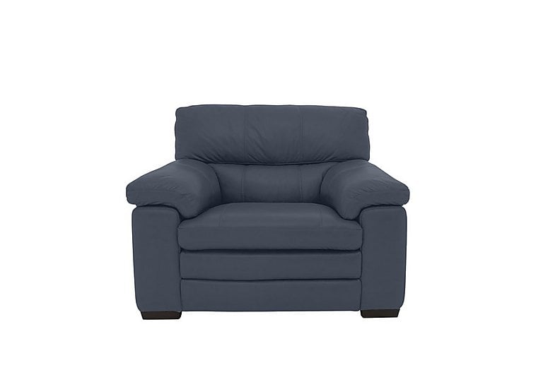 Cozee NC Leather Armchair - NC Ocean Blue