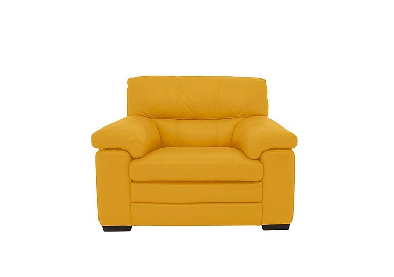 Cozee NC Leather Armchair - Sunflower