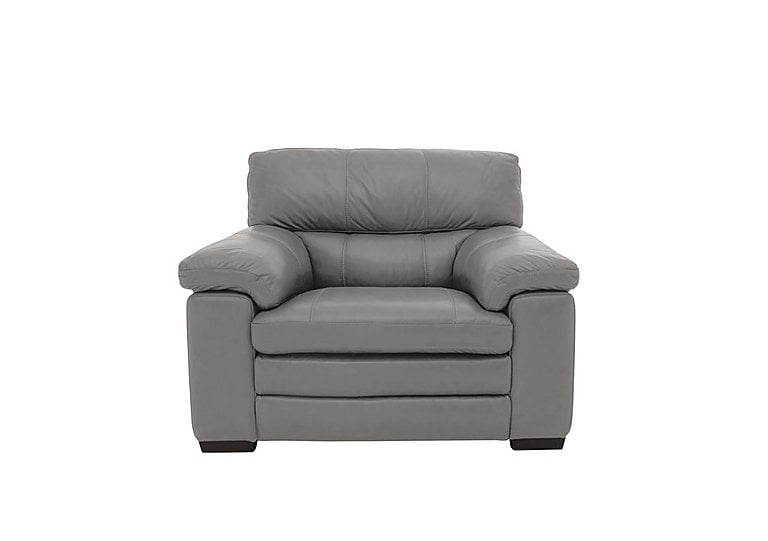 Cozee NC Leather Armchair - Sleet