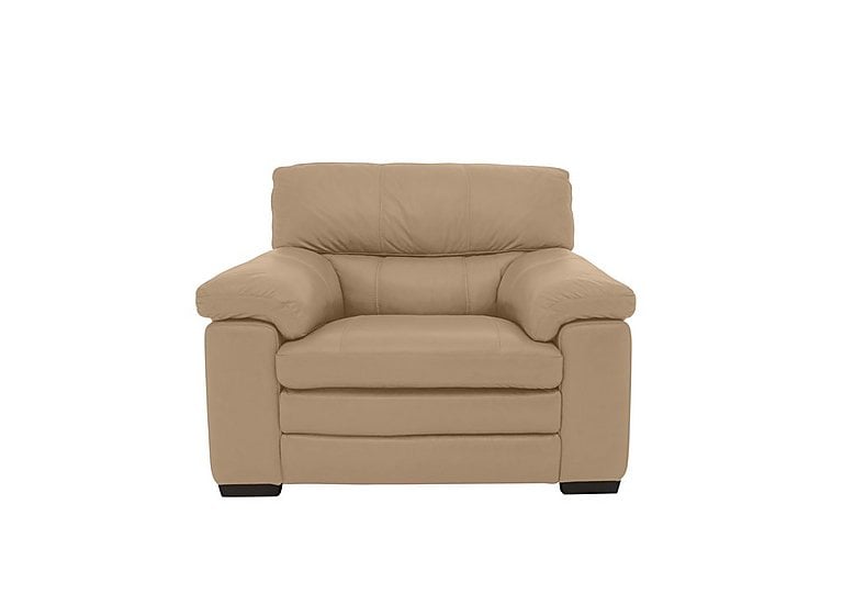 Cozee Leather Armchair - Nude