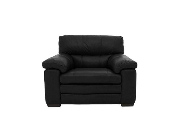 Cozee Leather Armchair  Black | Bed Sava
