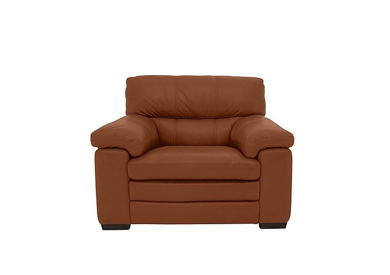 Cozee Leather Armchair - Warm Brown