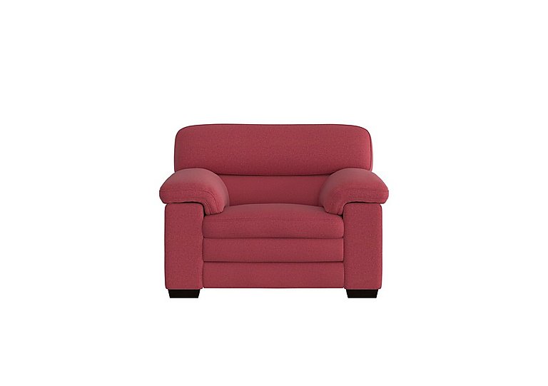 World of Leather - Cozee Fabric Armchair - Red