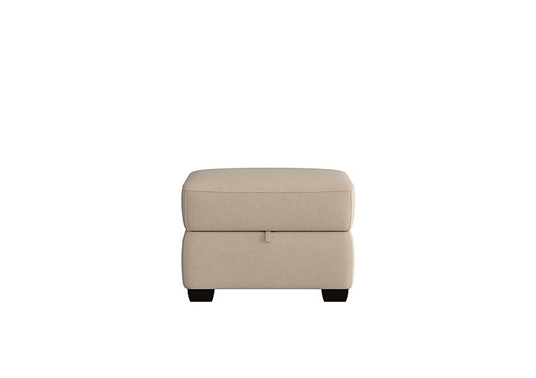 Cozee Fabric Storage Footstool  Iron Grey | Bed Sava