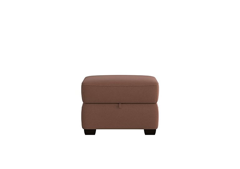 Cozee Fabric Storage Footstool  Hazelnut | Bed Sava