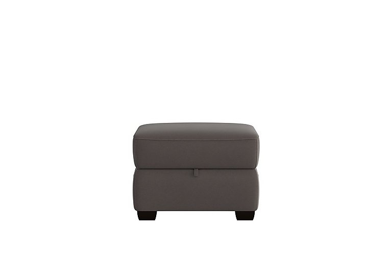 Cozee Fabric Storage Footstool  Dark Grey | Bed Sava