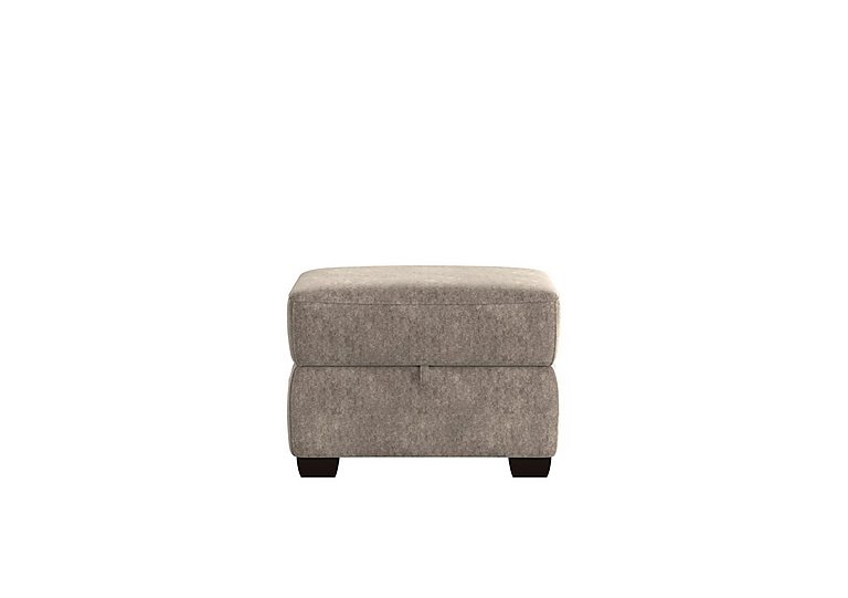 World of Leather - Cozee Fabric Storage Footstool - Mink