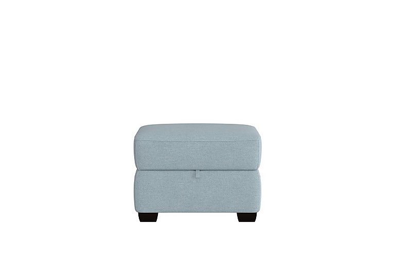 Cozee Fabric Storage Footstool - Baby Blue