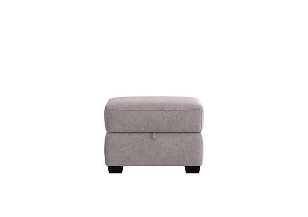 Cozee Fabric Storage Footstool  R27 Pewter | Bed Sava