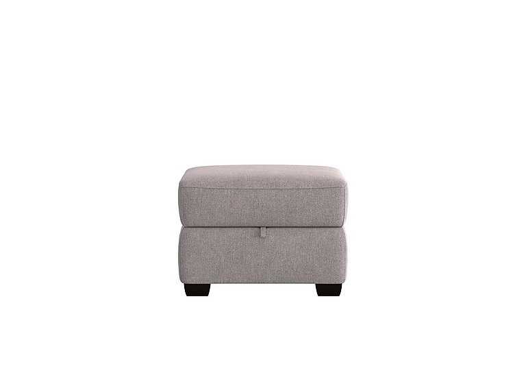 Cozee Fabric Storage Footstool  R27 Pewter | Bed Sava