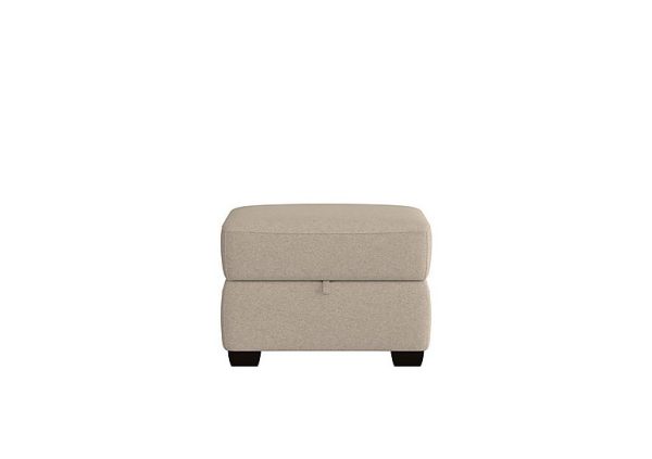 World of Leather  Cozee Fabric Storage Footstool  R28 Beige | Bed Sava