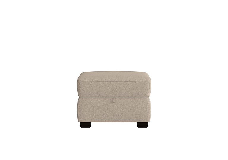 Cozee Fabric Storage Footstool  R28 Beige | Bed Sava