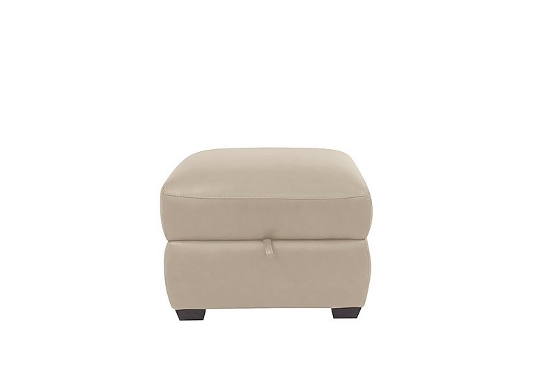 Cozee BV Leather Storage Stool - Dapple Grey