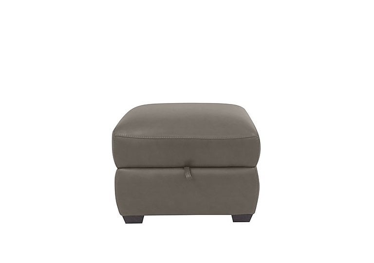 Cozee NC Leather Storage Stool - NC Elephant