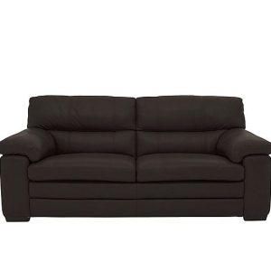 Cozee BV Leather 25 Seater Sofa  Dark Chocolate | Bed Sava
