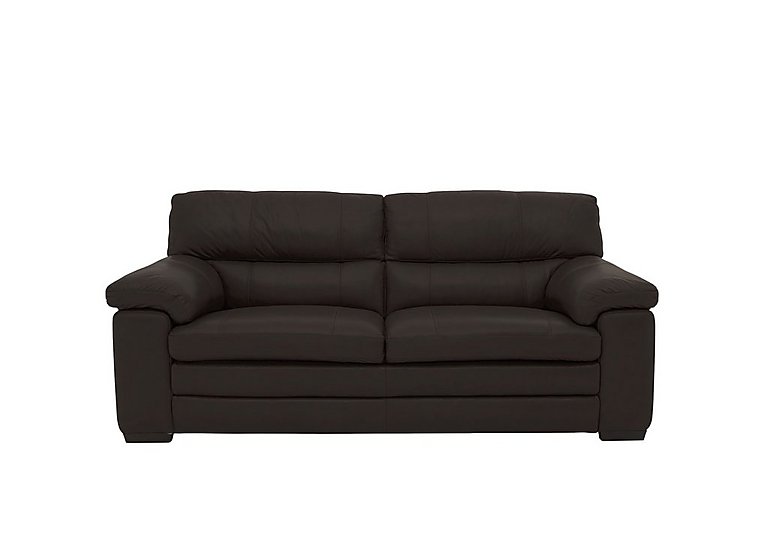 Cozee BV Leather 2.5 Seater Sofa - Dark Chocolate