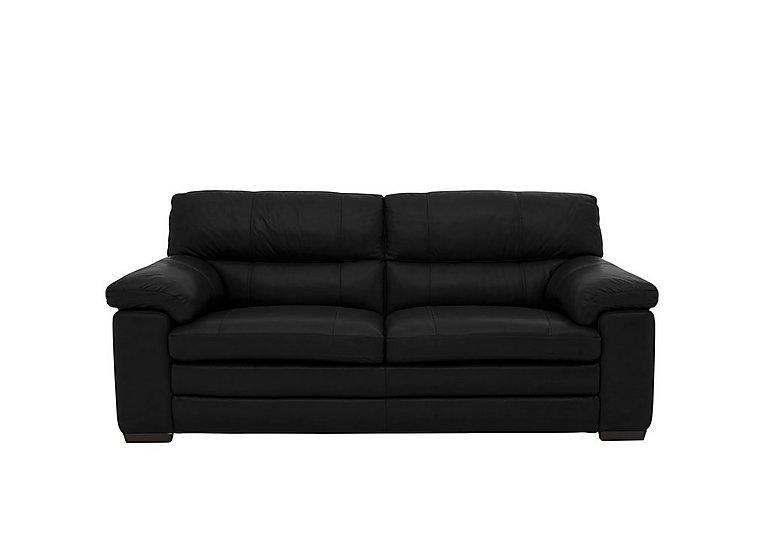 Cozee BV Leather 2.5 Seater Sofa - Classic Black