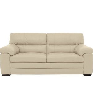 Cozee BV Leather 25 Seater Sofa  BV Bisque | Bed Sava